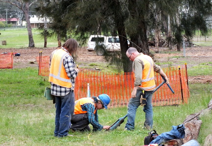 Geomorphological investigations during Aboriginal archaeological excavations